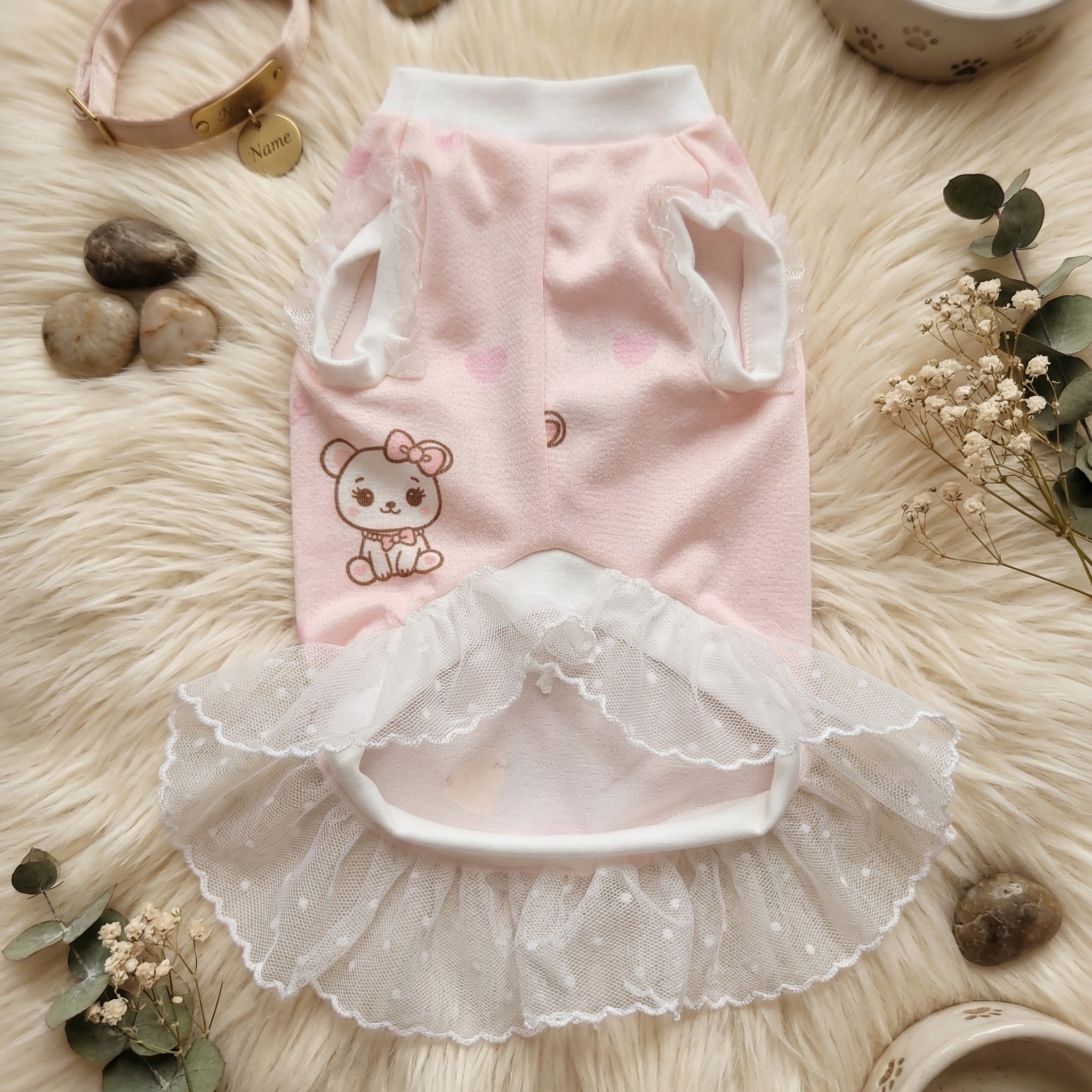 Cute Blushing T-Shirt per Cani - Jersey Impermeabile e Anti-UV Primavera Estate